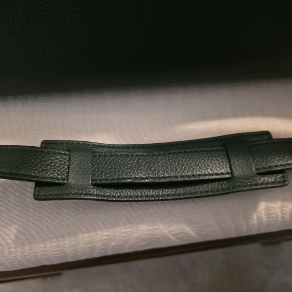 Celine Trapeze Medium Bag Green Calfskin Leather Gold Hardware Excellent w/ Tags - Picture 15 of 16